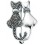 Broche chat en argent 925/1000