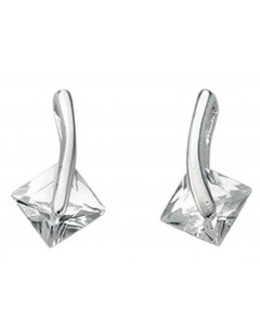 Boucle d'oreille zirconia en argent 925/1000