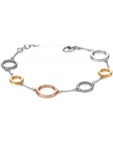 Mon-bijou - D4721 - Bracelet chic plaqué Or rose en argent 925/1000