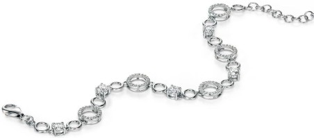 Mon-bijou - D4393 - Bracelets chic zirconium en argent 925/1000
