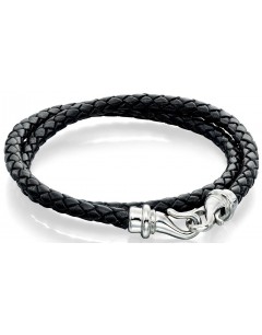 Mon-bijou - D4506 - Bracelets chic cuir en acier inoxydable