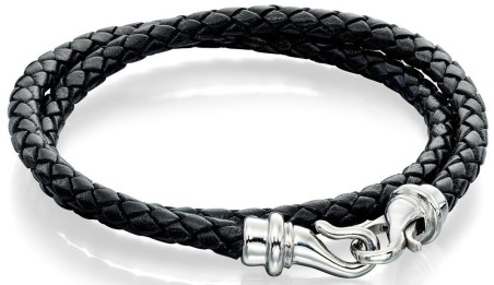 Mon-bijou - D4506 - Bracelets chic cuir en acier inoxydable