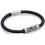 Mon-bijou - D4725 - Bracelets chic cuir en acier inoxydable