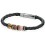 Mon-bijou - D4210 - Bracelets chic cuir plaqué Or et Or rose en acier inoxydable