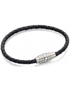 Mon-bijou - D4726 - Bracelets chic cuir en acier inoxydable