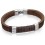 Mon-bijou - D4558 - Bracelets chic cuir et coton en acier inoxydable