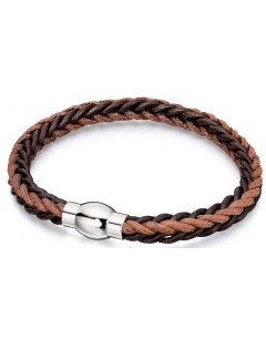 Mon-bijou - D4737 - Bracelets chic cuir en acier inoxydable