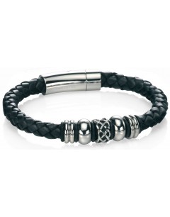 Mon-bijou - D4211 - Bracelets chic cuire en acier inoxydable