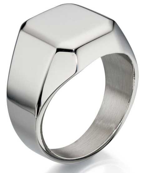 Mon-bijou - D3412 - Bague chic en acier inoxydable