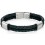 Mon-bijou - D4373 - Bracelet cuire brossé en acier inoxydable