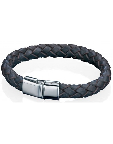 Mon-bijou - D3673 - Bracelet cuire en acier inoxydable