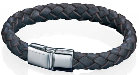 Mon-bijou - D3673 - Bracelet cuire en acier inoxydable