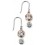 Boucle d'oreille chic plaqué Or rose zirconium en argent 925