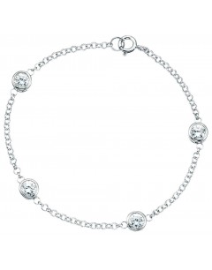 Bracelet original zirconia en argent 925/1000