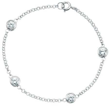 Bracelet original zirconium en argent 925