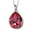 Collier rose en cristal de Swarovski® en argent 925