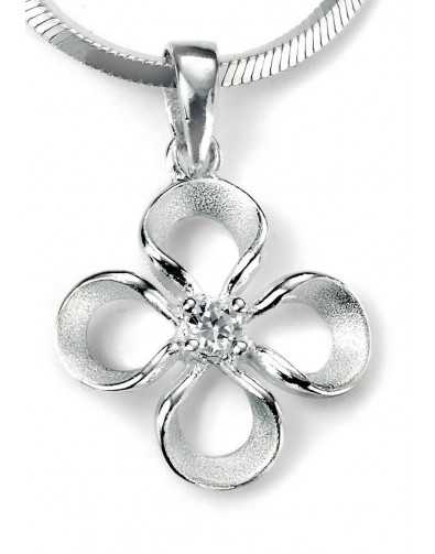 Collier fleur en argent 925