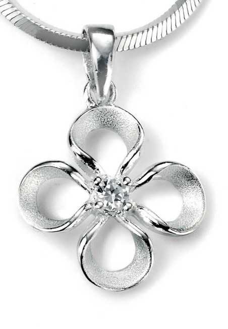 Collier fleur en argent 925