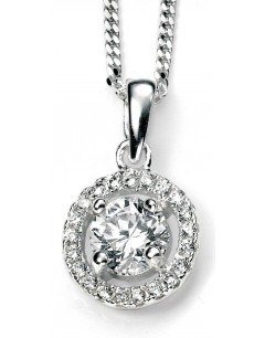 Mon-bijou - D4158c - Collier tendance zirconium en argent 925/1000