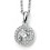 Collier tendance zirconium en argent 925