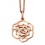 Collier plaqué Or rose en argent 925