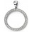 Collier plaqué rhodium et zirconium en argent 925