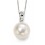 Collier perle et diamant en Or blanc 375