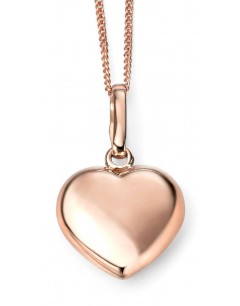 Mon-bijou - D926c - Collier tendance coeur en Or rose 375/1000