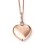 Mon-bijou - D926c - Collier tendance coeur en Or rose 375/1000
