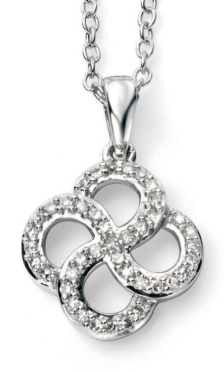 Mon-bijou - D937a - Superbe collier diamant en Or blanc 375/1000