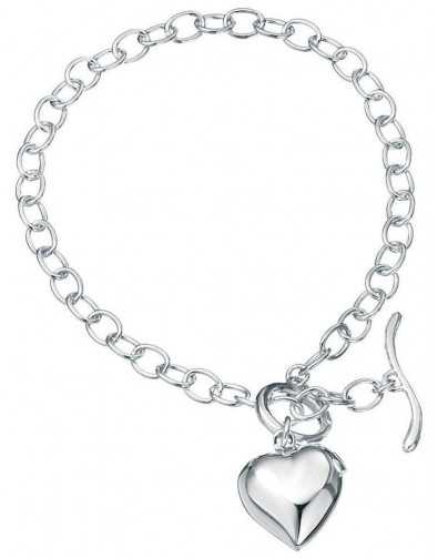 Bracelet cœur en argent 925