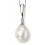 Collier perle et diamant en Or blanc 375