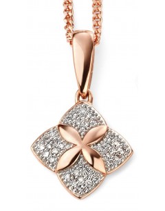 Mon-bijou - D2029 - Collier tendance diamant en Or rose 375/1000