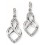 Mon-bijou - D2085 - Boucle d'oreille diamant en Or blanc 375/1000