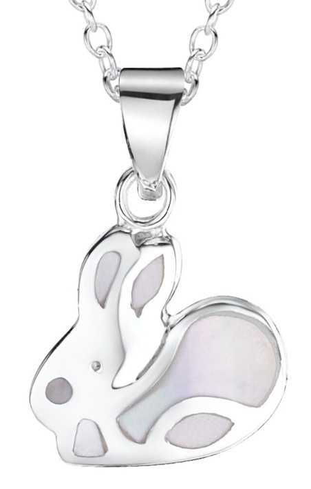 Mon-bijou - DP59 - Collier Lapin nacre en argent 925/1000