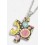 Collier chic forme puzzle en acier inoxydable