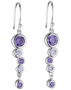 Mon-bijou - D5643 - Boucle d'oreille cristal en argent 925/1000