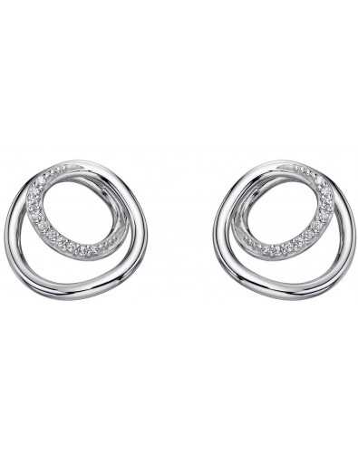 Boucle d'oreille zirconium en argent 925