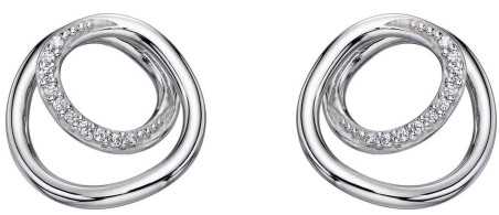 Boucle d'oreille zirconium en argent 925