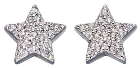 Mon-bijou - D5647 - Boucle d'oreille étoile en argent 925/1000