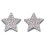 Mon-bijou - D5647 - Boucle d'oreille étoile en argent 925/1000