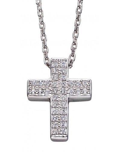 Mon-bijou - D4262 - Collier croix en argent 925/1000