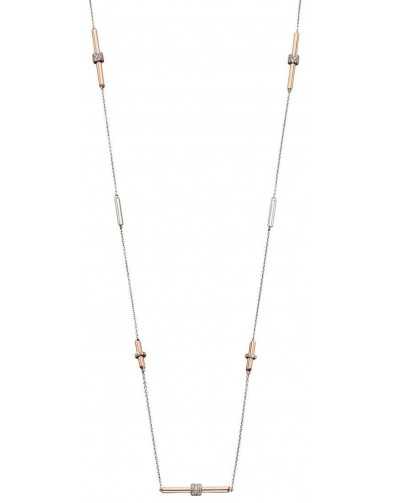 Collier original plaqué Or rose en argent 925