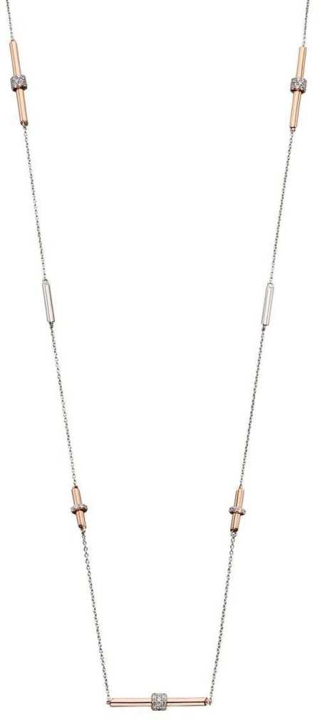 Collier original plaqué Or rose en argent 925