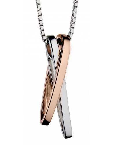 Collier original plaqué Or rose en argent 925