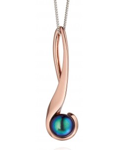 Mon-bijou - D4504 - Collier perle plaqué Or rose en argent 925/1000