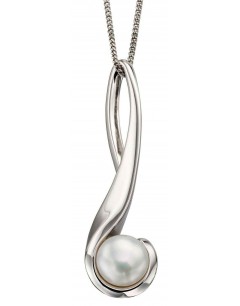 Mon-bijou - D4647 - Collier chic perle en argent 925/1000