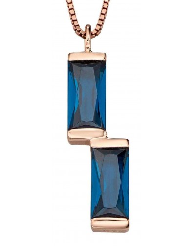 Mon-bijou - D4662 - Collier cristal plaqué Or en argent 925/1000