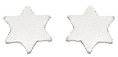 Mon-bijou - D022 - Boucle d'oreille étoile en argent 925/1000