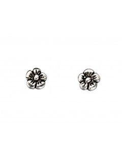 Mon-bijou - D905 - Boucle d'oreille petite fleure en argent 925/1000